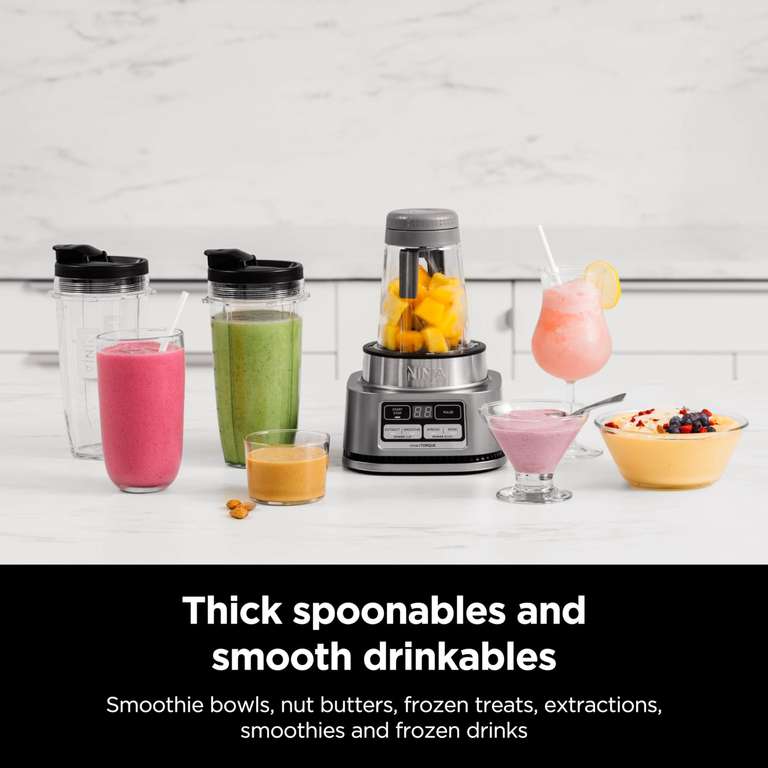 Amazon: Licuadora Ninja Foodi SS101 de 1200w con 2 vasos + 2 smoothie bowl maker