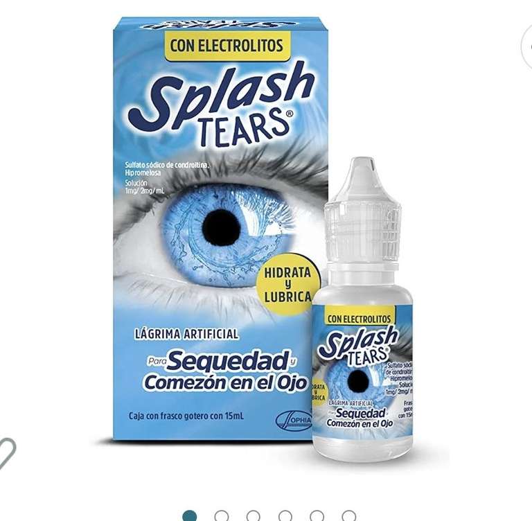 Amazon: Splash Tears gotas 15 ml, Lágrima Artificial para la Sequedad y Comezón en el Ojo | envío gratis con Prime