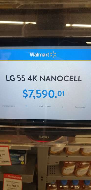 Walmart: Pantalla LG 55 4k nanocell