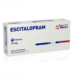 Farmacias del Ahorro: Escitalopram 10 gr | 28 tabletas | al 2 x 1 + 15% y 4+1