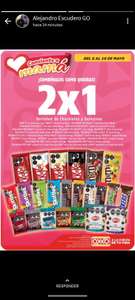 Oxxo: 2x1 en variedad de dulces y chocolates