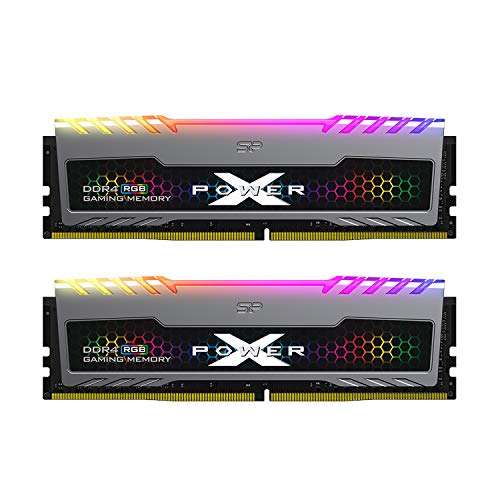 Amazon: Memoria Ram DDR4 marca Silicon Power de 32GB a 3200MHz latencia CL16 (2X 16GB) RGB