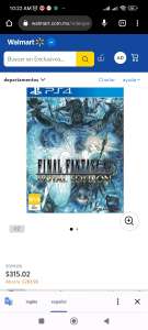 Walmart - Final fantasy XV Royale Edition PS4