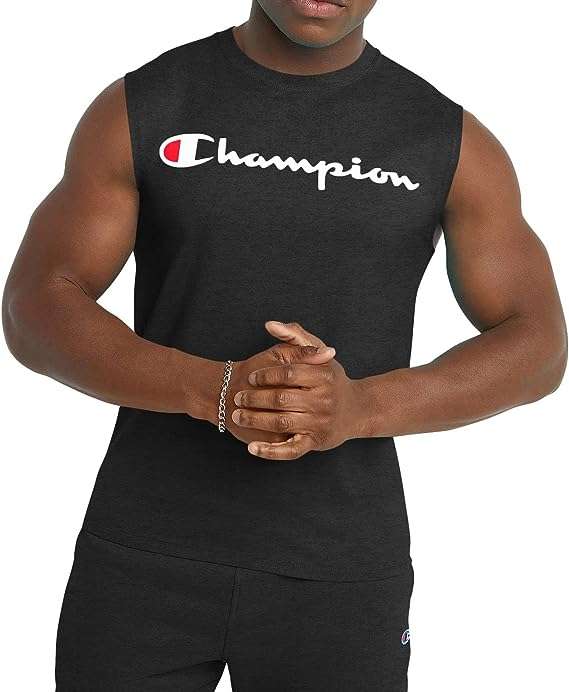 Amazon: Champion Camiseta sin Mangas / Únicamente en Talla CH