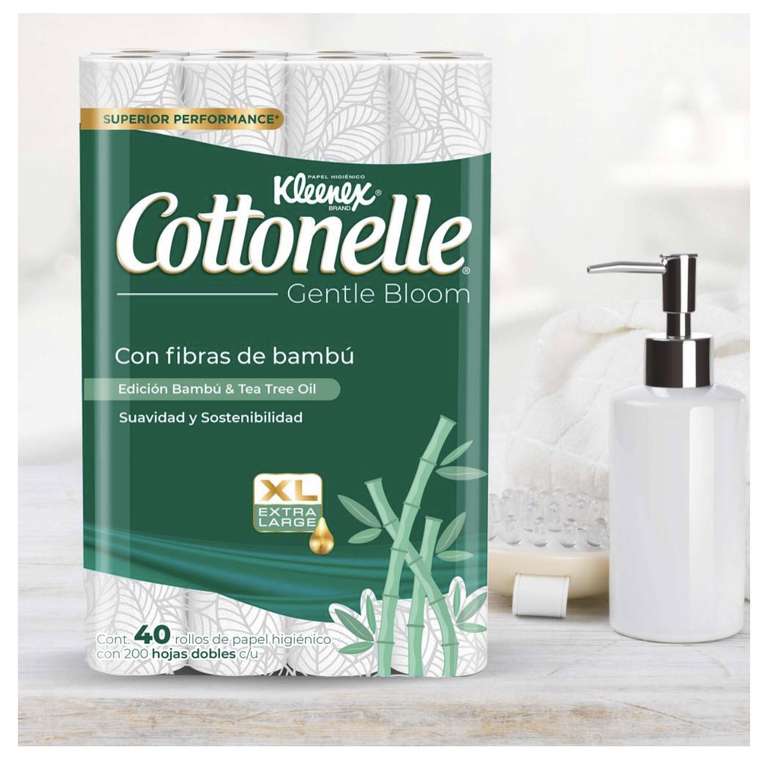 Sam’s Club: Papel higiénico Cottonelle Gentle Bloom 40 Rollos XL