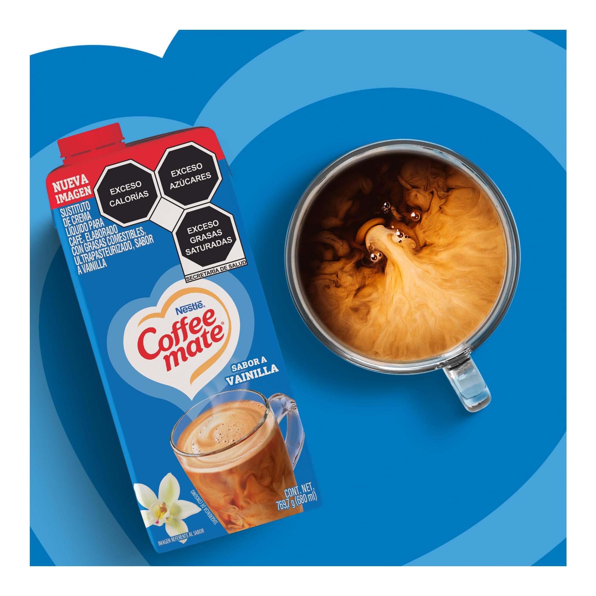 AMAZON: Coffee Mate Liquido Vainilla Sustituto de Crema para Café Brick de 769.7g