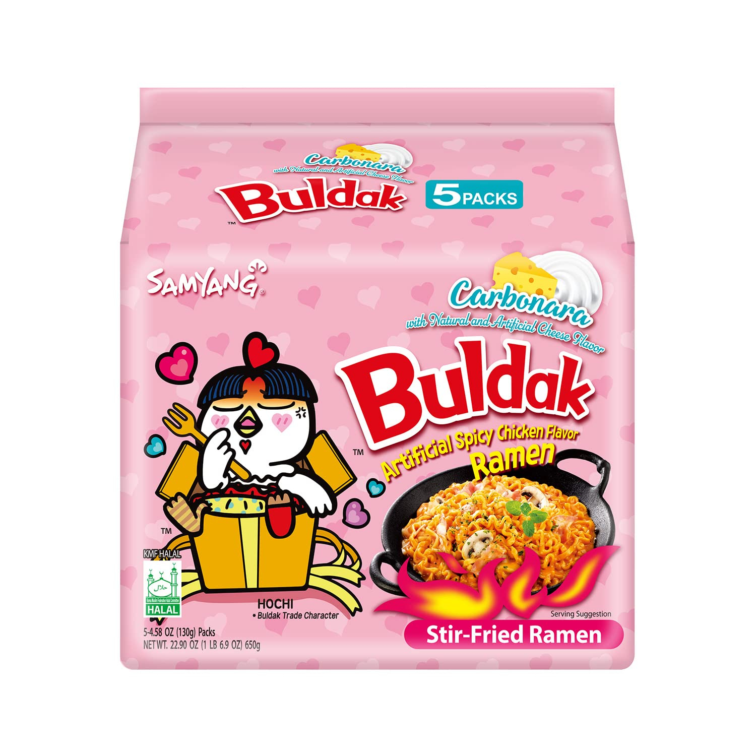 Amazon: Samyang Buldak Ramen Picante Carbonara 5 Pack