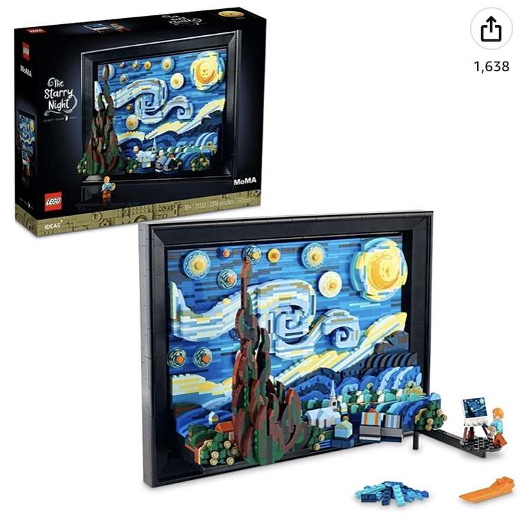 Amazon: LEGO Ideas Vincent Van Gogh - La Noche Estrellada 21333