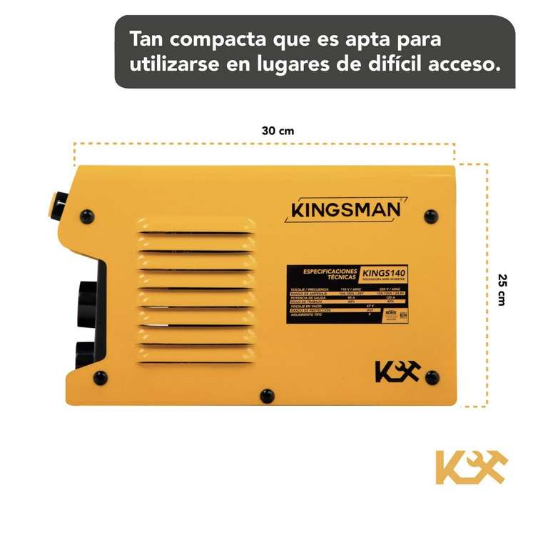 Bodega Aurrera: Soldadora Inverter Portatil Mini 130amp 110/220v Kingsman KINGS140