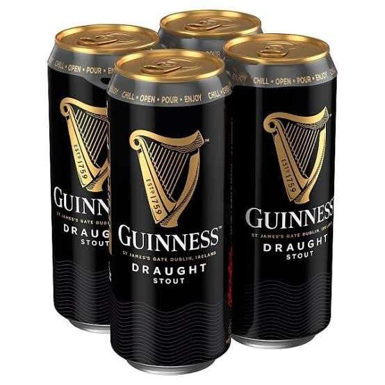 Soriana: Guinness, Cerveza Oscura 4 Latas de 440 ml x $100