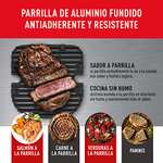 Amazon: Freidora de Aire con Parrilla T-Fal Easy Fry & Grill con Antiadherente 4.2 L 1450 W Inoxidable EY505850, 8 programas automáticos