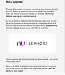 Nu: Hasta 12 Meses sin intereses en Sephora con Nubank