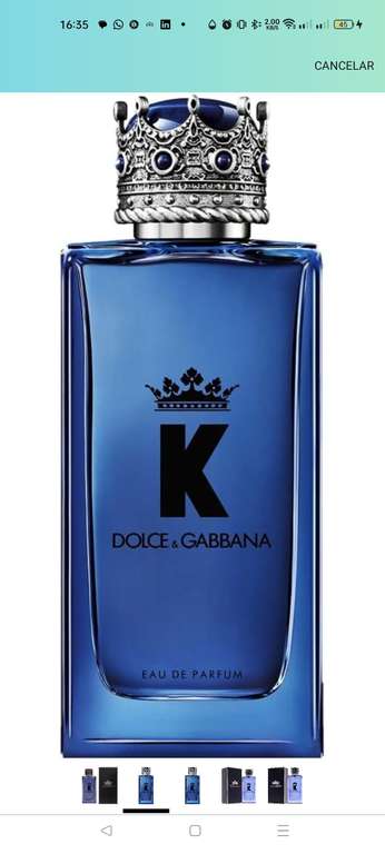 Amazon: Dolce & Gabbana - Eau de parfum en spray K para hombre de dolce & gabanna, 3.3 oz