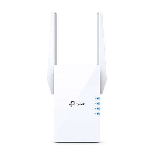 Amazon: TP-Link - Amplificador "WiFi 6" - Hasta 460 m2 y 25 dispositivos - Puerto Gigabit - Doble banda 1,5 Gbps