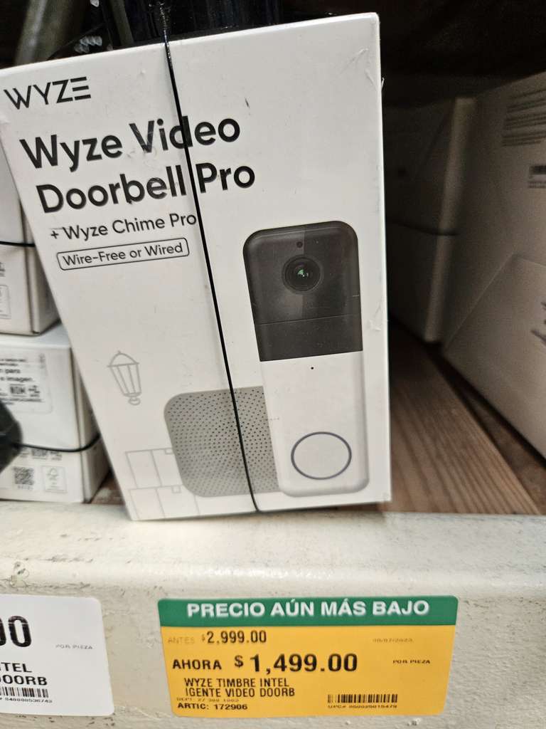 Wyze Video Doorbell Pro (HomeDepot La Paz/ productos Wyze 50% de descuento)