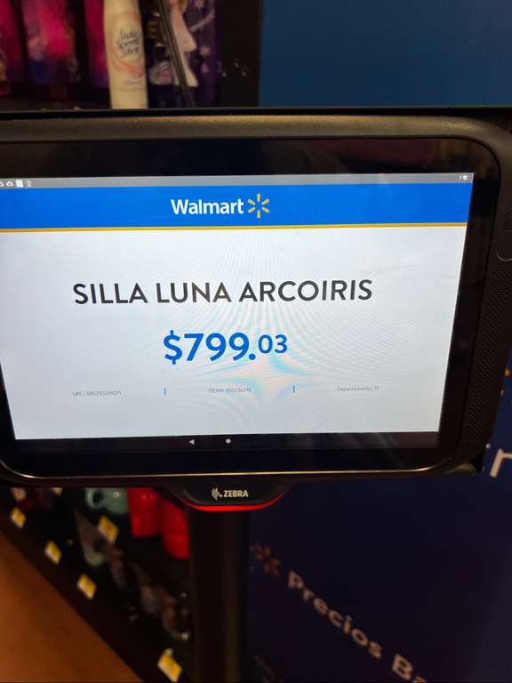 Walmart: Silla Luna Arcoíris Barbie