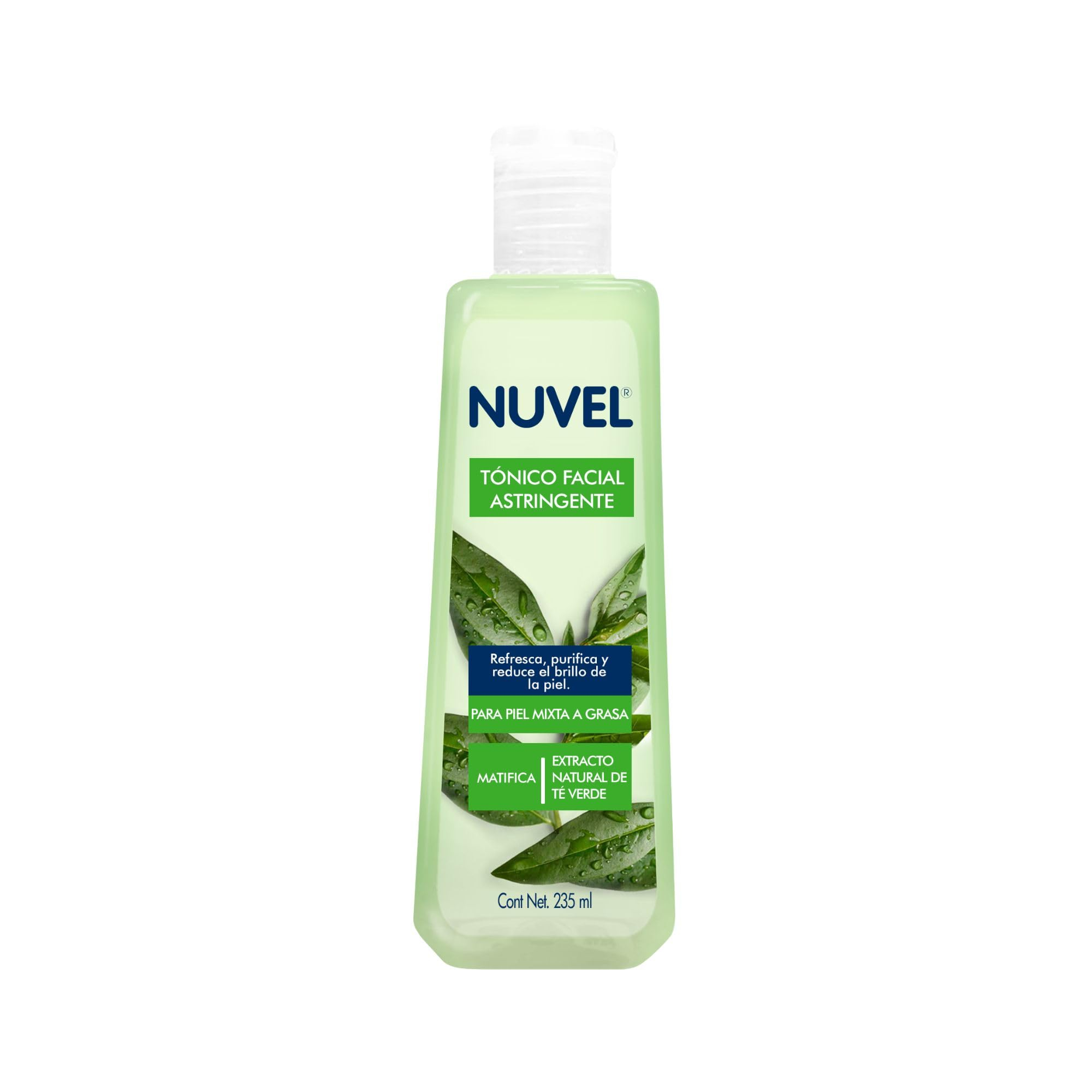 Amazon: Nuvel Tónico Facial Astringente con Té Verde 235 ml | Limpiador Facial para Piel Grasa o Mixta con Ingredientes Naturales