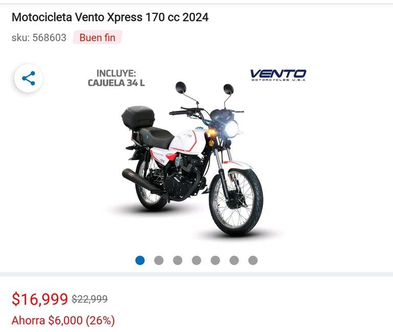 Coppel: Moto Vento Xpress 2024