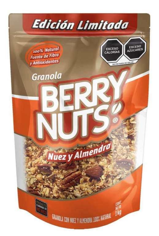 Sam's Club Granola Berry nuts nuez y almendra 1kg