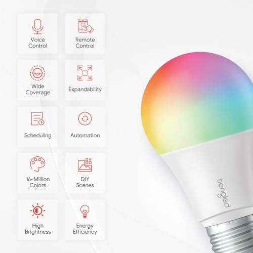 Foco Smart Wifi Sengled MultiColor RGB LED y Bluetooth Funciona