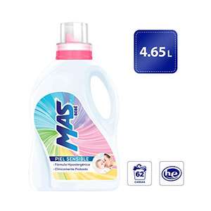 Amazon: MAS Bebé Detergente Líquido para Ropa de Bebé 4.65 L