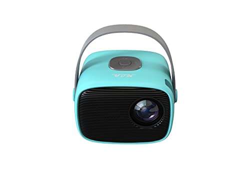 Amazon: Proyector RCA Mini Retro Portable Home Theater Projector with Leather Handle