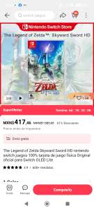 AliExpress: The Legend of Zelda Skyward Sword HD nintendo switch