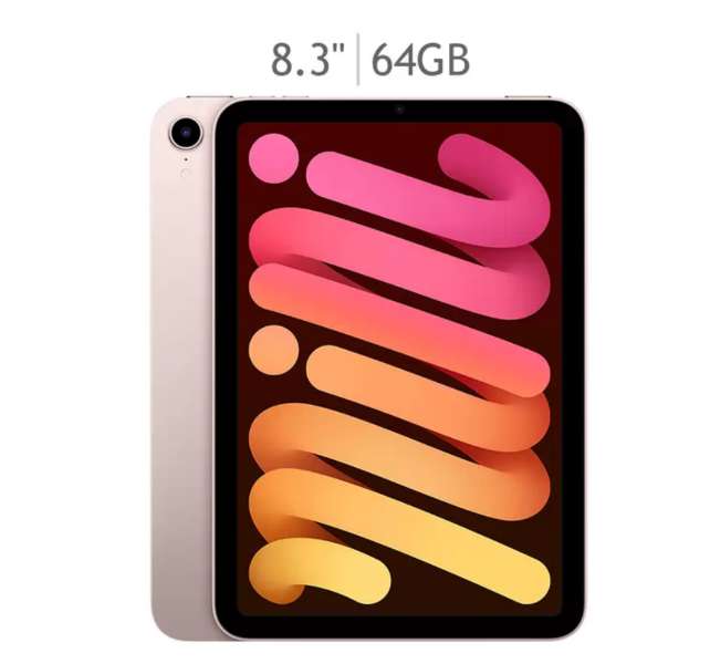 Costco: Apple iPad Mini 8.3" Wi-Fi 64GB Rosa, precio aplicando el cupon y pagando con Paypal (12 MSI)