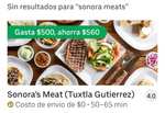 Uber eats: Sonora meats GRATIS