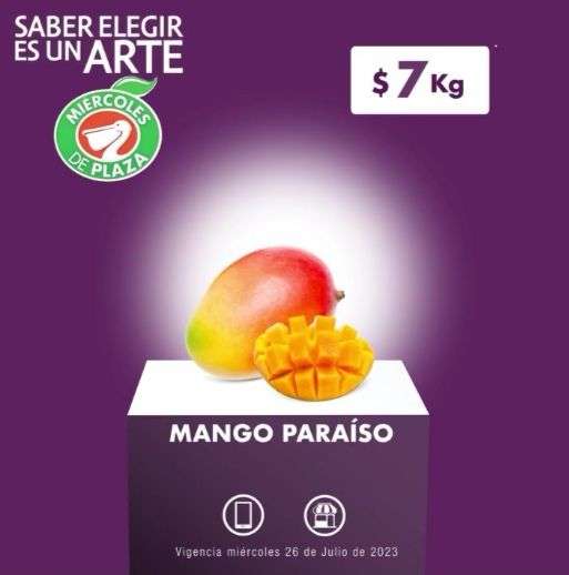 La Comer y Fresko: Miércoles de Plaza 26 Julio: Mango Paraíso $7.00 kg • Cebolla $12.90 kg • Uva Blanca sin Semilla ó Papa $29.90 kg