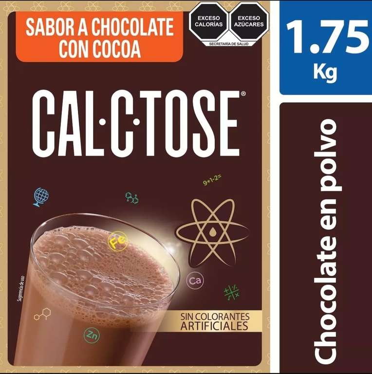 Mercad Libre: Chocolate Cal-C-Tose, 1.75 kg, con 28 off, 174.02