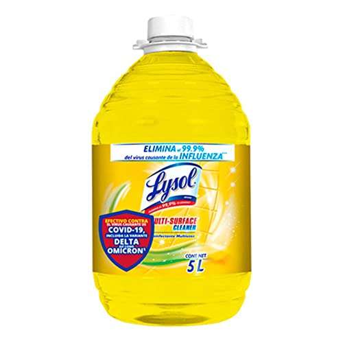 Amazon: Lysol Limpiador Desinfectante Multiusos, Aroma Citrus, 5L