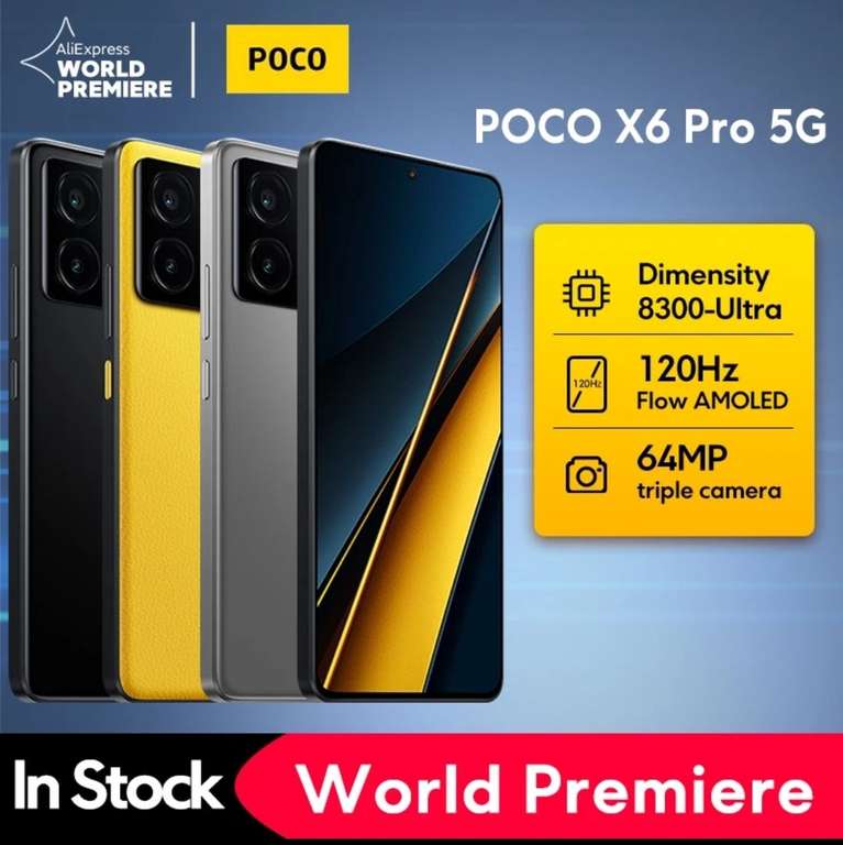 AliExpress: POCO X6 PRO 12/512gb (envio desde almacén en México) (elegir en color NEGRO) pagar en dólares