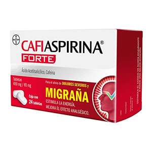 Amazon: Cafiaspirina Forte Ácido Acetilsalicílico Cafeína 24 Tabletas 650 mg/65 mg