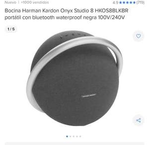  Harman Kardon Onyx Studio 4 Altavoz Bluetooth inalámbrico negro  (último modelo.) : Electrónica