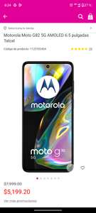 Liverpool: Motorola Moto G82 5G AMOLED 6.5 pulgadas Telcel