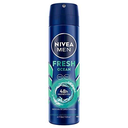 Amazon - Nivea Men Desodorante Antitranspirante Hombre Fresh Ocean Spray, 150ml | Planea y Cancela