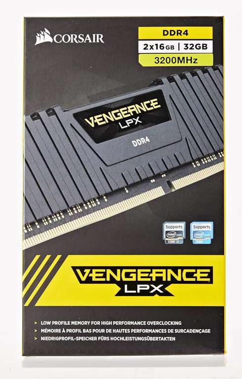 Amazon: CORSAIR DDR4, 3200MHz 32GB 2x16GB Dimm, Vengeance LPX