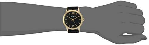 Amazon: XOXO reloj de cuarzo para mujer de Metal y hule, Automático, color: negro