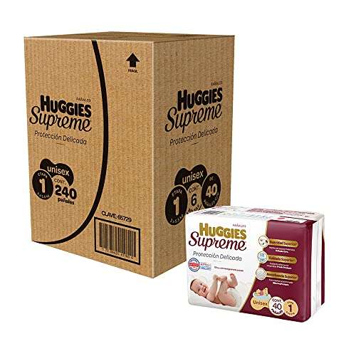 Amazon: Huggies Supreme etapa 1 caja de 240 piezas