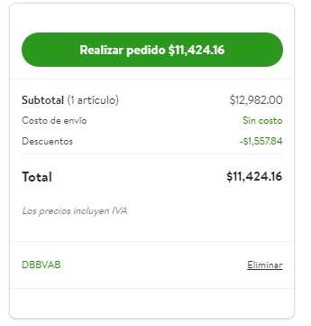 Bodega Aurrera: iPhone 15 128 GB (verde) | Pagando con BBVA débito