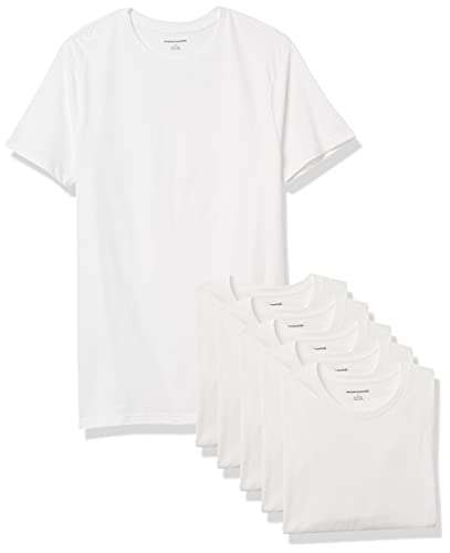 Amazon: Amazon Essentials Paquete de 6 Camisetas de Cuello Redondo para Hombre