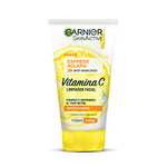 Amazon: Garnier Gel Limpiador Facial Tono Uniforme con Vitamina C Express Aclara 150ml, 170 grams, 150 mililitro, 1