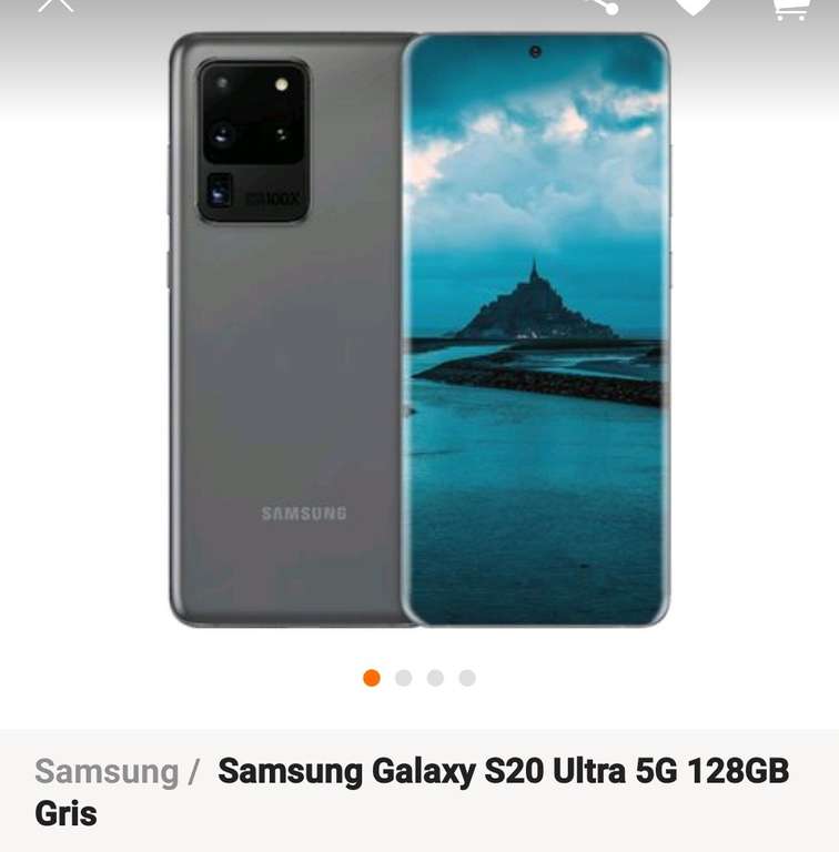 Linio Samsung Galaxy S20 ultra 128 gb Gris