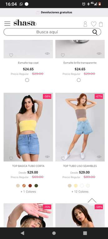 Shasa: Ropa desde $29 y 15% de descuento en toda la tienda -  promodescuentos.com