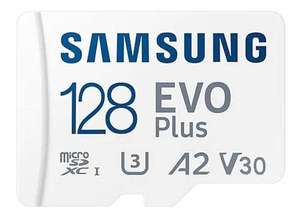 Amazon: Samsung Evo Plus MicroSD SDXC U3 Clase 10 A2 130MB/s (128GB)