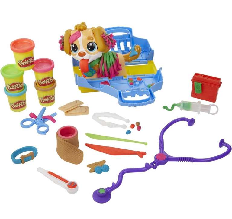 Amazon: Hasbro Play-Doh Kit Veterinario Kit de Manualidades con Cachorro de Juguete, 10 Herramientas y 5 Colored