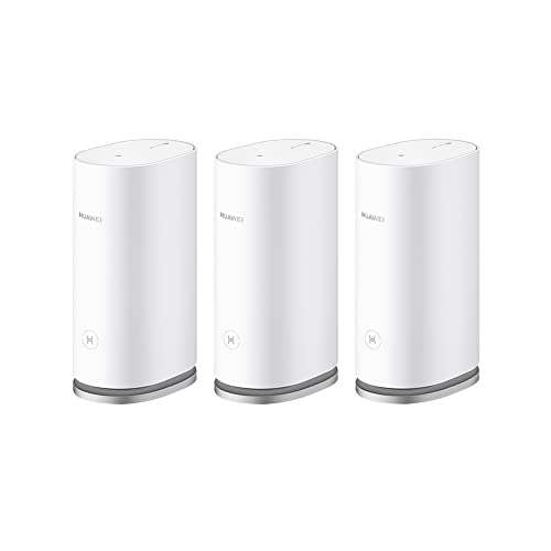 Amazon: Paquete de 2 HUAWEI WiFi Mesh 3 - Router, Wi-Fi 6+, 3000 Mbps, 2.4GHz & 5GHz WS8100
