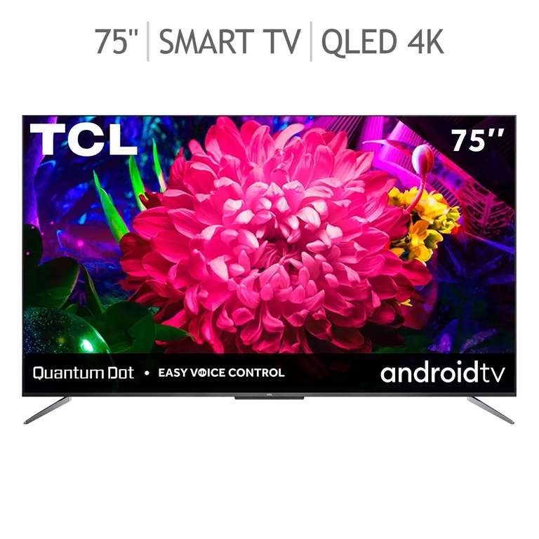 Costco: TCL Pantalla 75" QLED 4K UHD Smart TV 75Q637