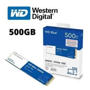 Amazon: Western Digital 500 GB WD Blue SN570 NVMe 3500 MB/s / 2300 MB/s